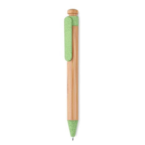 Pen van tarwestro en bamboe - Afbeelding 1